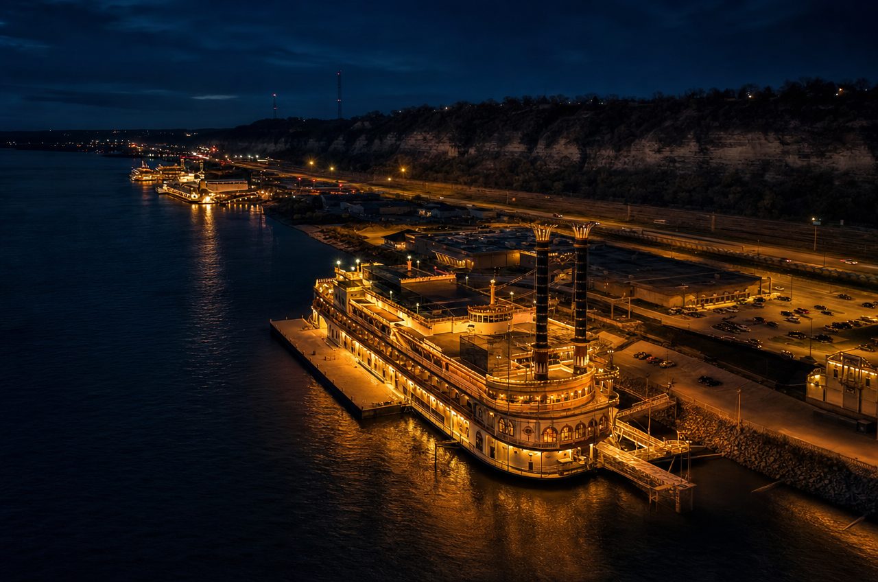 Iowa casino directory — aerial view