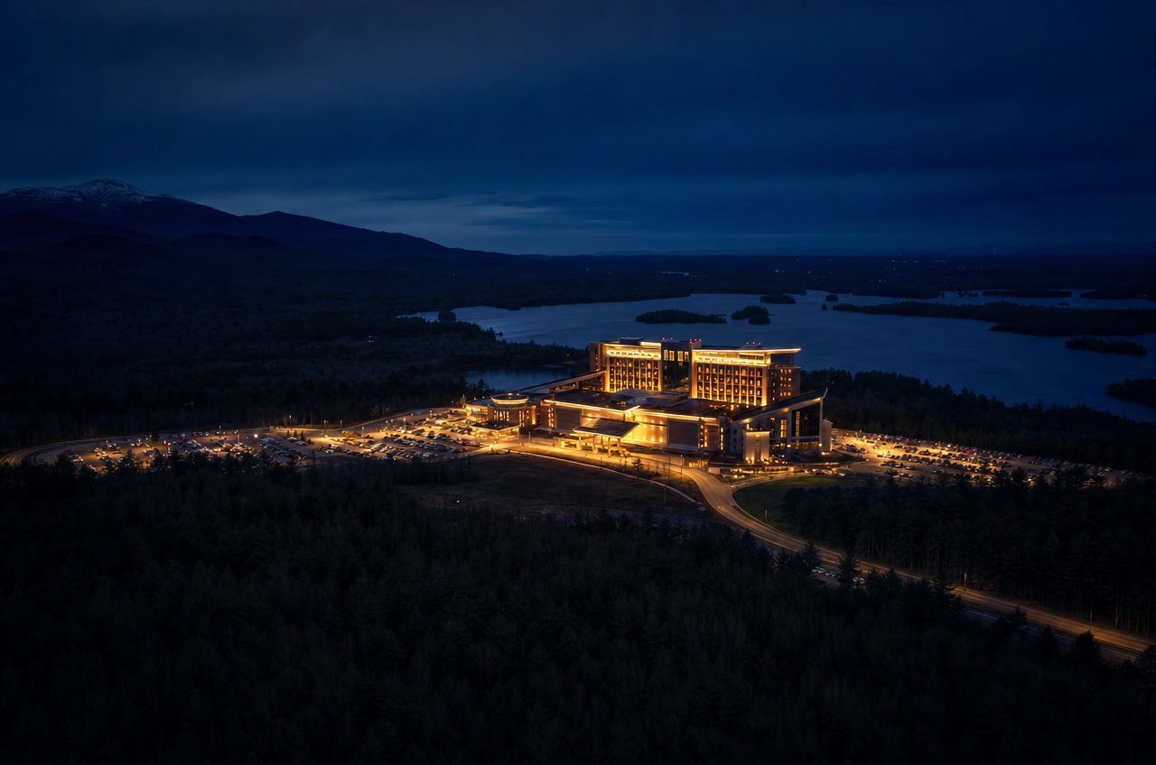 Casinos near Oxford, Maine — aerial cityscape