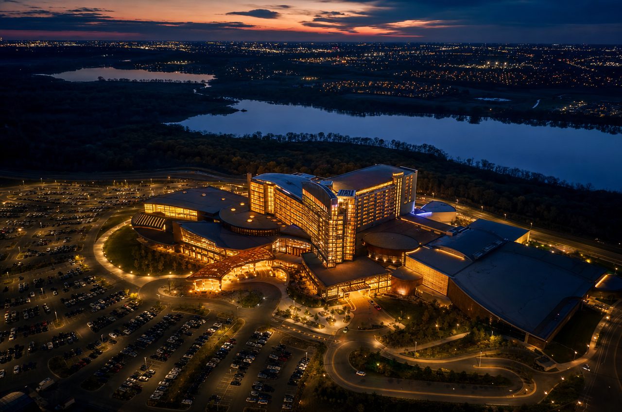 Casinos near Prior Lake, Minnesota — aerial cityscape