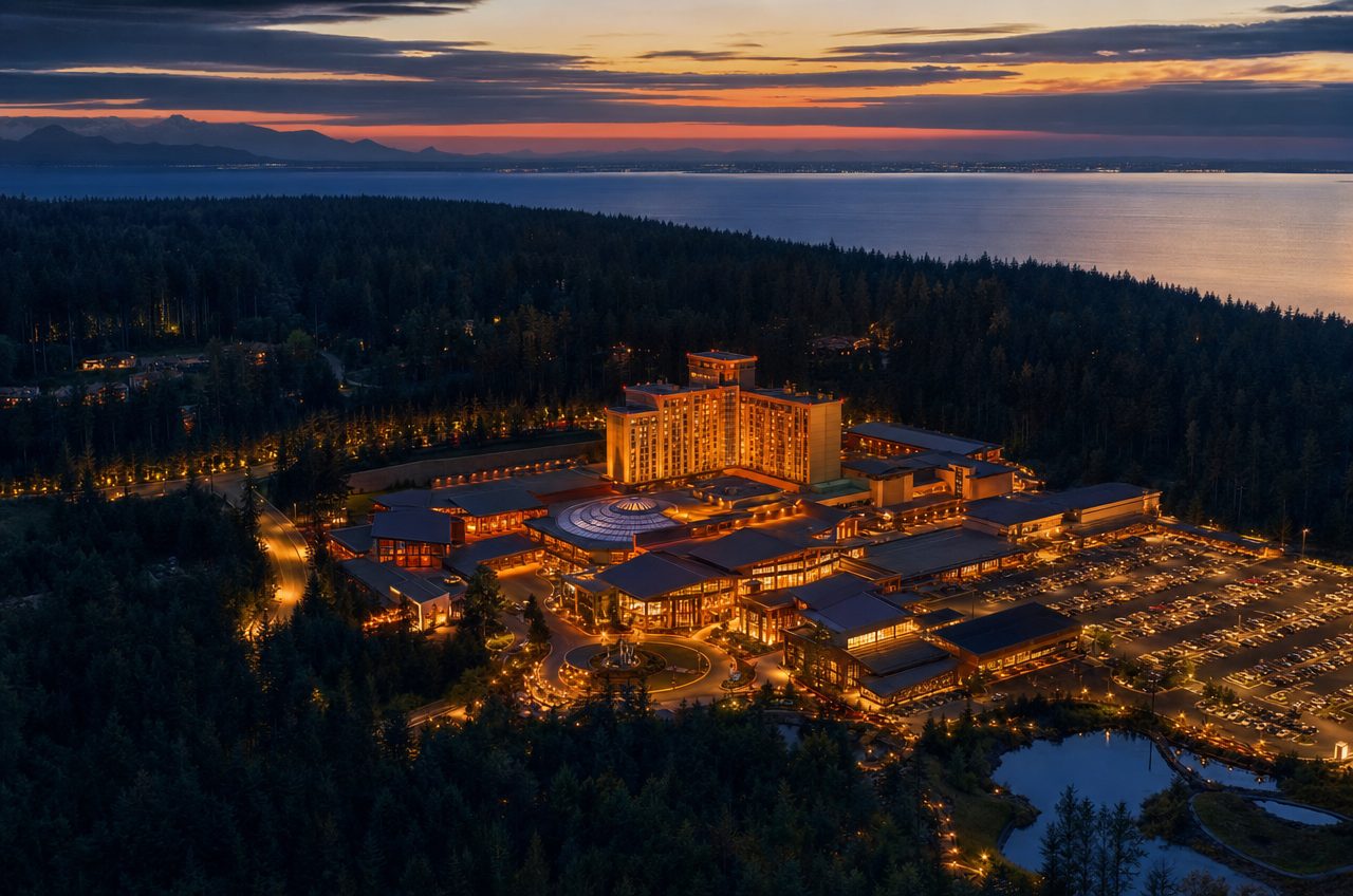 Washington casino directory — aerial view