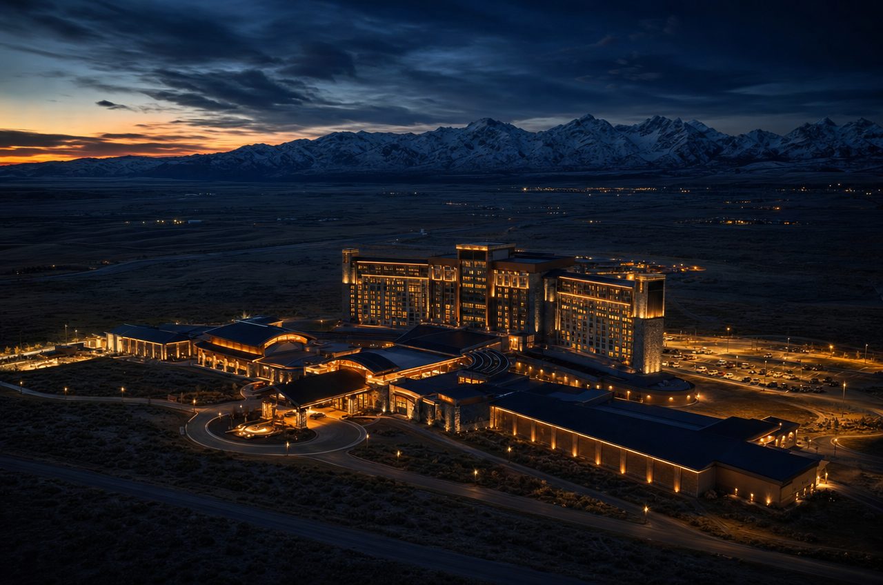 Wyoming casino directory — aerial view